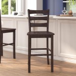 Classic Ladderback Bar Height Barstool - Gray Wash Walnut