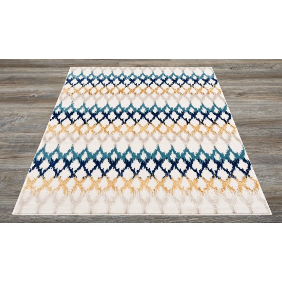 Paris-Pa11439-Blue-7.10 X 10.6 Area Rug