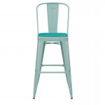 Mint Metal Stool-Mint Seat