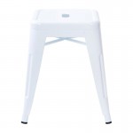 4 Pack White Metal Stool