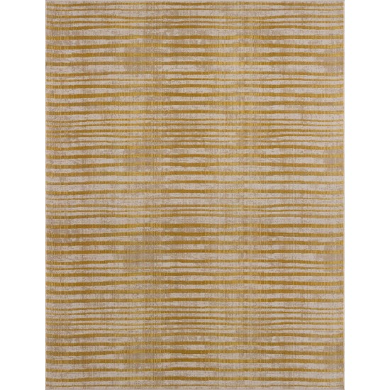 Ramilia-Variated Wawes-Ls11842-Golden-7.10 X 10.4 Area Rug