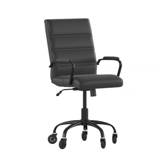 Black LeatherSoft with Black Frame Chair