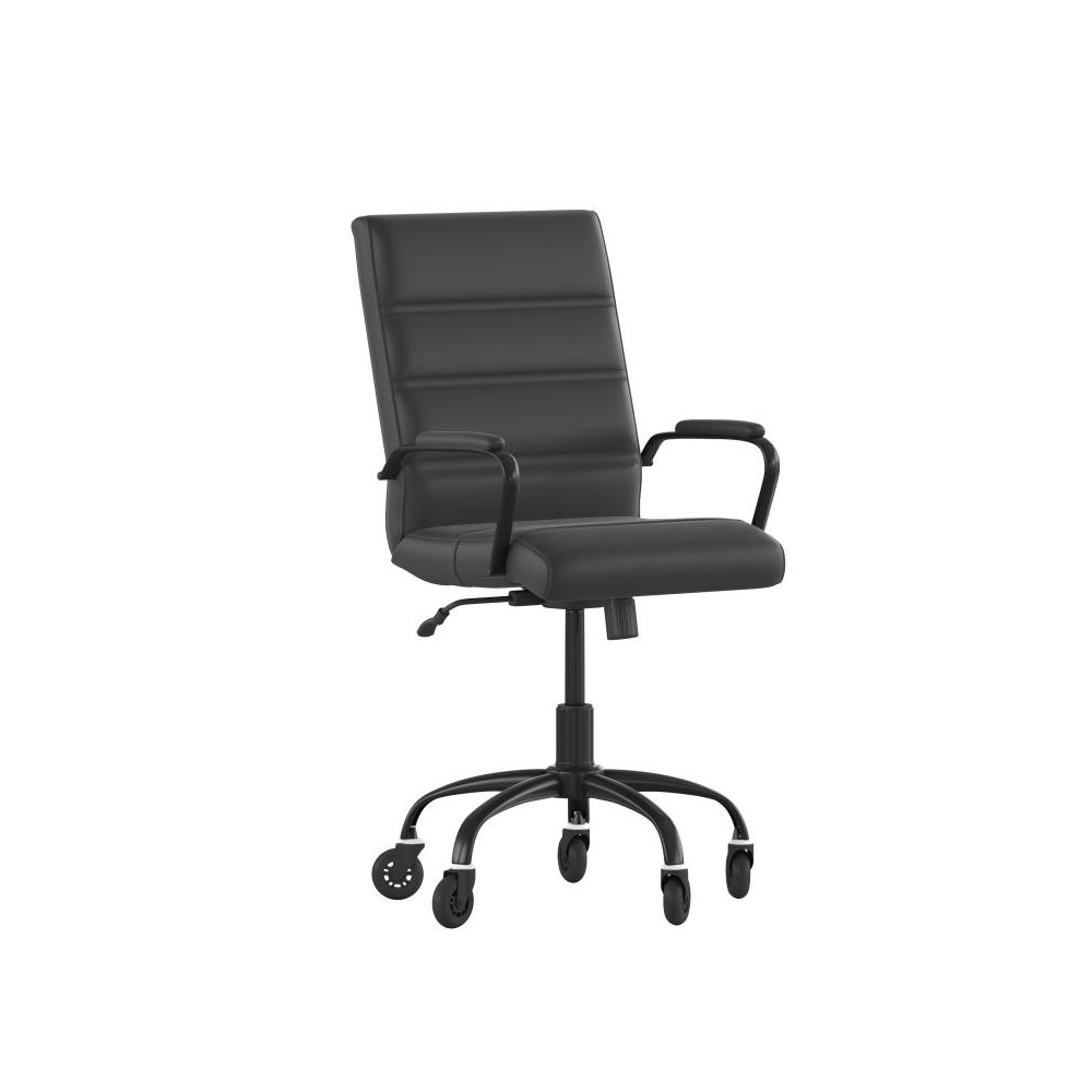 Black LeatherSoft with Black Frame Chair
