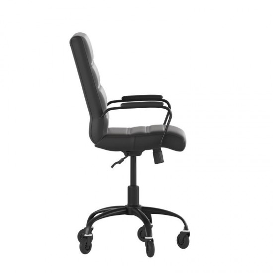 Black LeatherSoft with Black Frame Chair