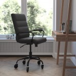 Black LeatherSoft with Black Frame Chair