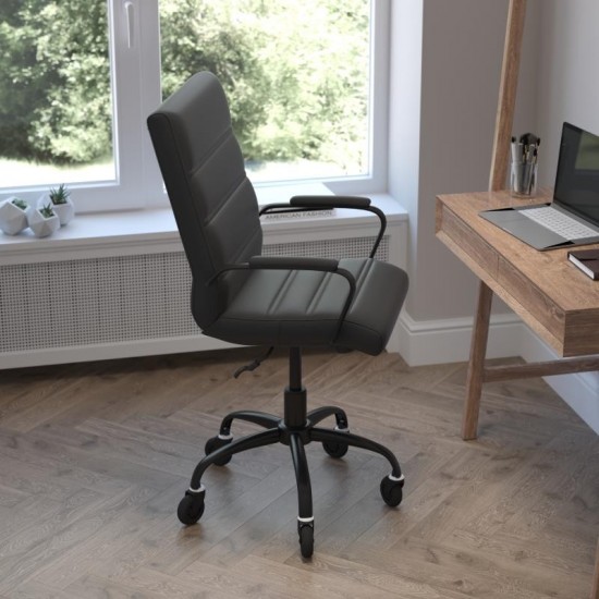 Black LeatherSoft with Black Frame Chair