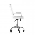 White LeatherSoft with Chrome Frame Chair