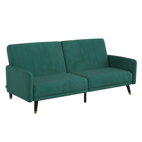 Emerald Velvet Futon Sofa