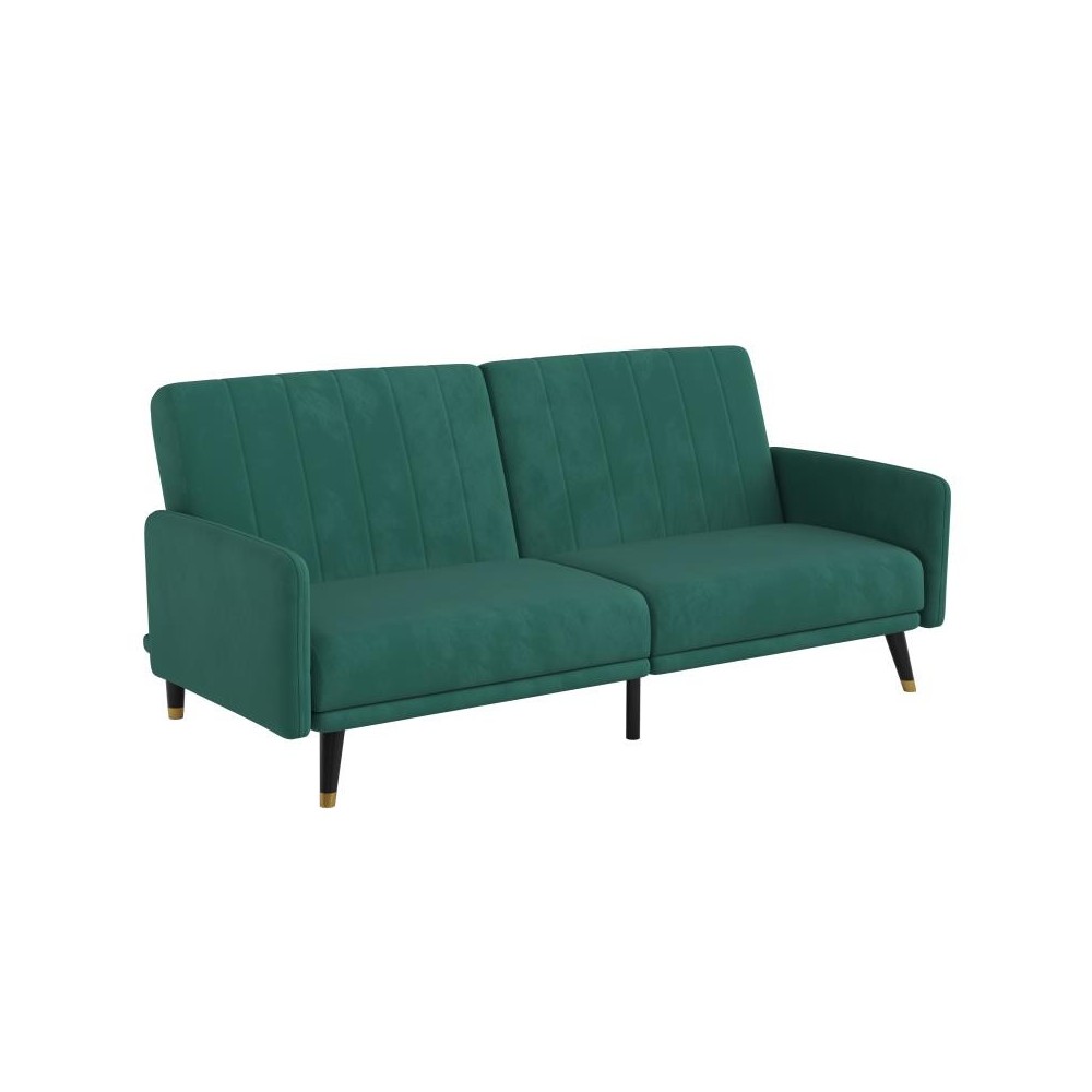 Emerald Velvet Futon Sofa