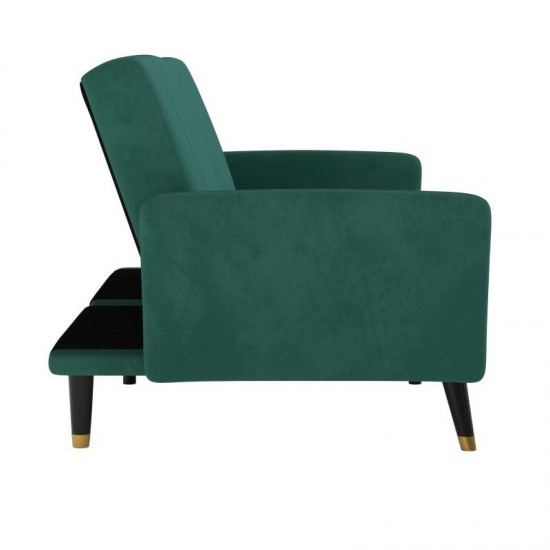 Emerald Velvet Futon Sofa