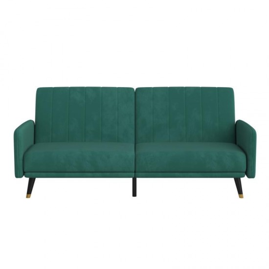 Emerald Velvet Futon Sofa