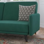 Emerald Velvet Futon Sofa