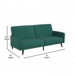 Emerald Velvet Futon Sofa