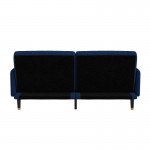 Sophia Premium Split Back Navy Velvet Futon Sofa