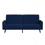 Sophia Premium Split Back Navy Velvet Futon Sofa