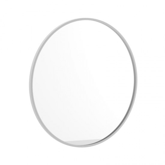 Silver 30" Round Wall Mirror