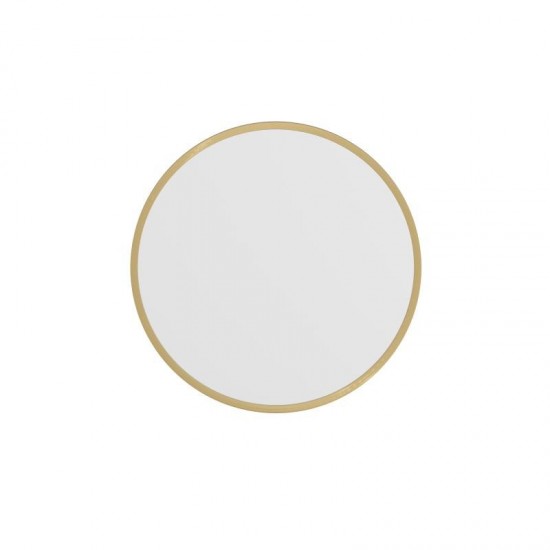 Gold 20" Round Wall Mirror