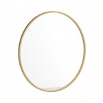 Gold 30" Round Wall Mirror