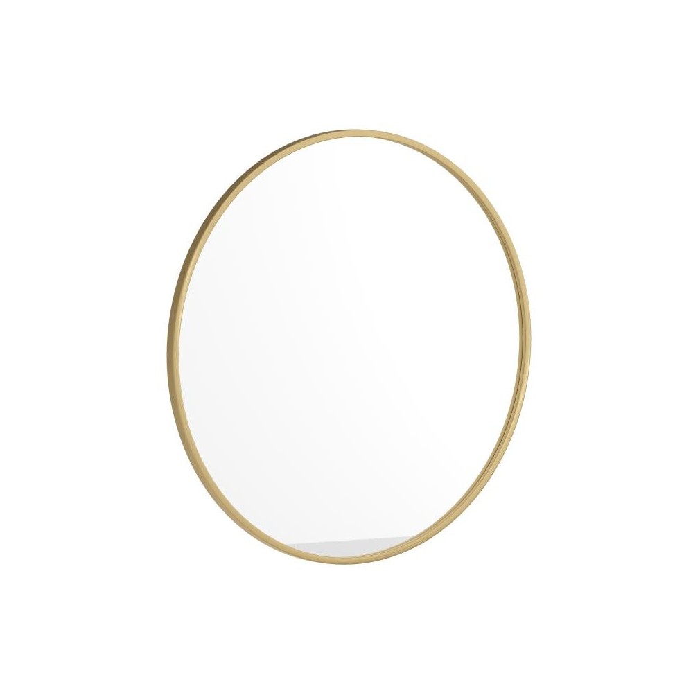 Gold 30" Round Wall Mirror