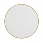 Gold 30" Round Wall Mirror