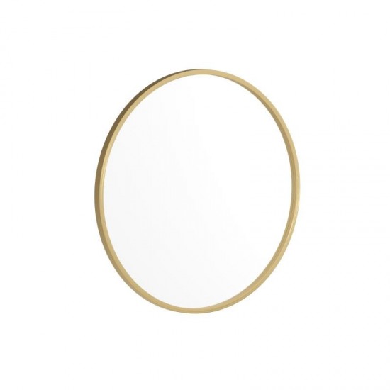 Gold 24" Round Wall Mirror