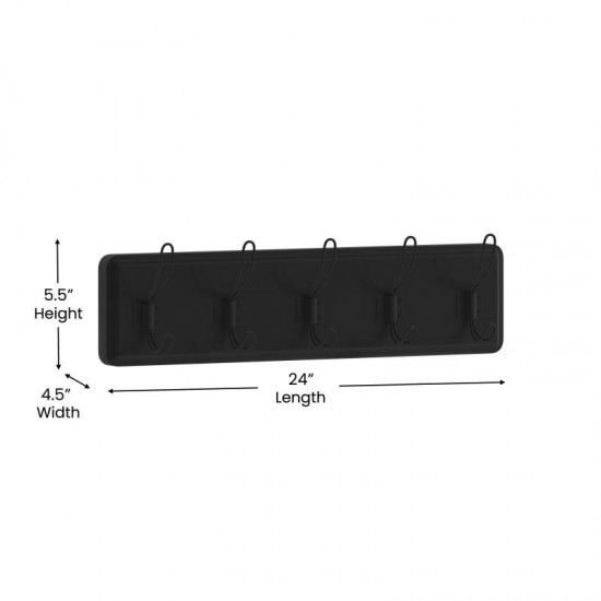 Black Wall Coat Rack