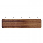 Rustic Brown Wall Coat Rack