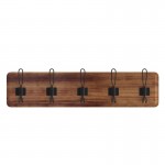 Rustic Brown Wall Coat Rack