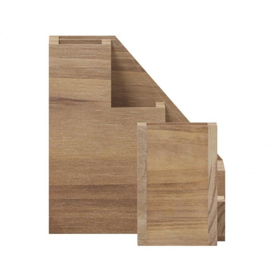 3PC Rustic Brown Organizer Set