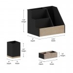 3PC Black Organizer Set