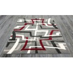 Rome-Romc75-Red-5.3X7.4-160X225 Area Rug