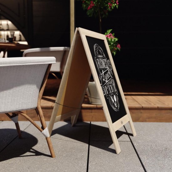 Weathered A-Frame Chalkboard