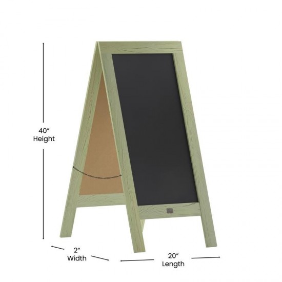 Green A-Frame Chalkboard