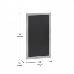 Whitewashed Hanging Chalkboard24" x 36"