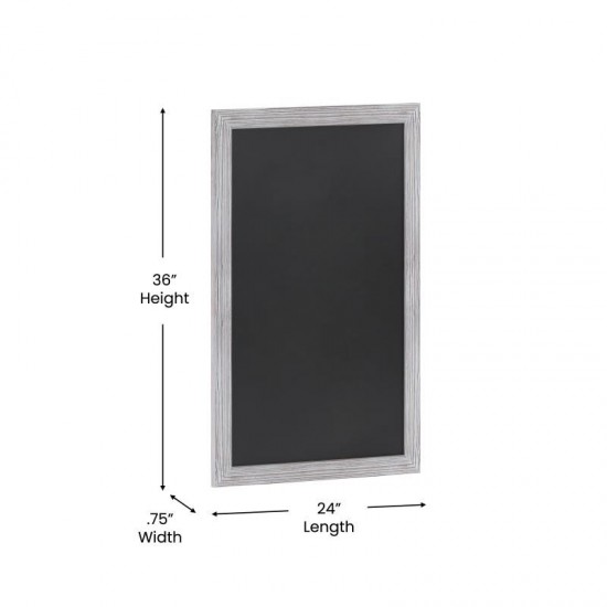 Whitewashed Hanging Chalkboard24" x 36"