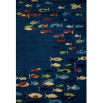 Seaport-Aro_00_002_Navy_Blue- 13 X 18 In Swatch Area Rug