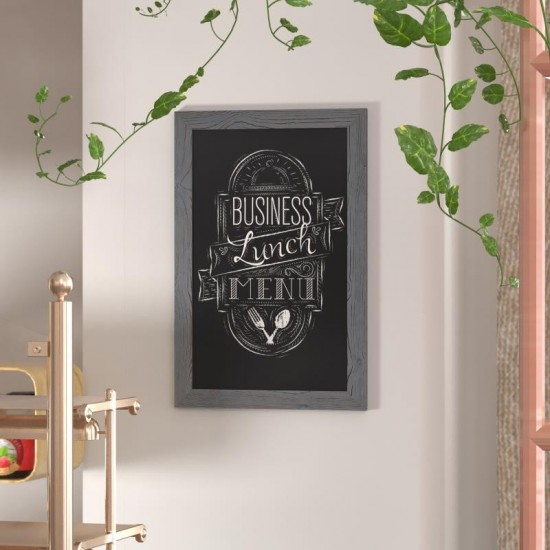 Rustic Gray Hanging Chalkboard