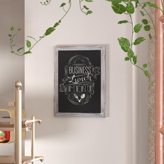 Whitewashed Hanging Chalkboard 18" x 24"