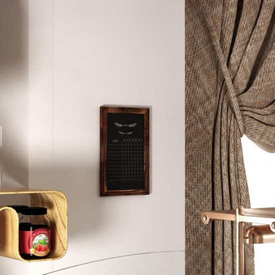 Torched Hanging Wall Chalkboard