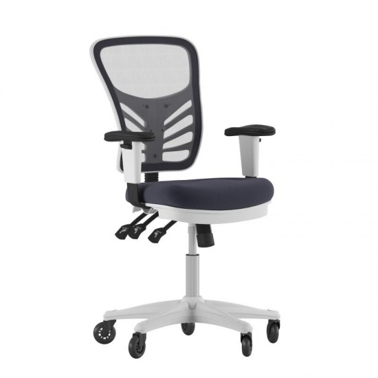 Nicholas Dark Gray Chair - Roller Wheels