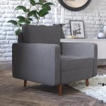 Dark Gray Upholstered Chair