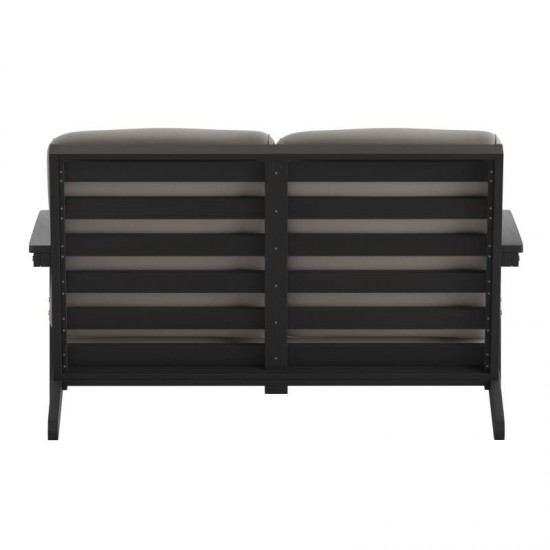 Black/Charcoal Sofa-Cushions