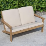 Brown/Cream Loveseat-Cushions