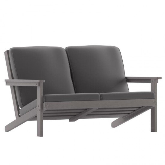 Gray/Gray Loveseat-Cushions