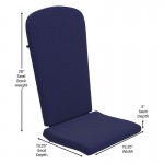 2PK Blue Chair Cushions