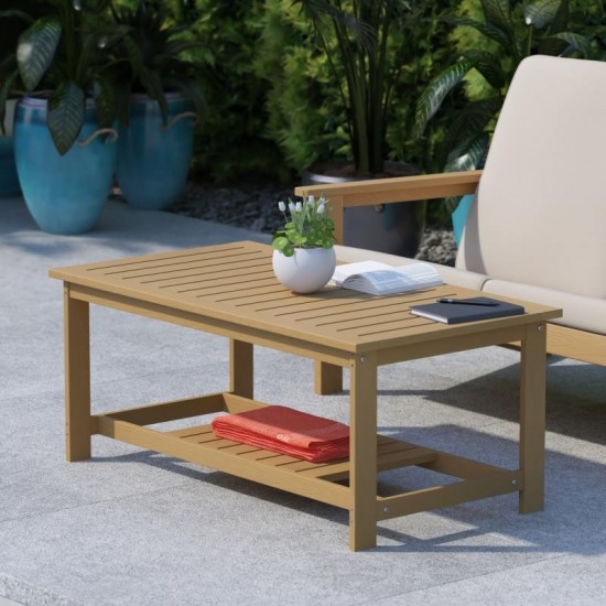 Natural Cedar Poly Resin Table