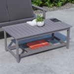 Gray Poly Resin Table