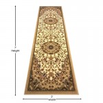 Ivory 2x7 Persian Area Rug