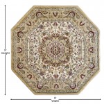 Mersin Ivory 7x7 Persian Area Rug