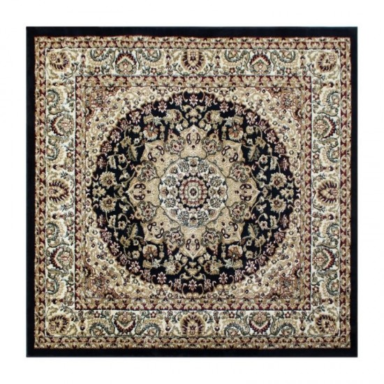 Black 5x5 Persian Area Rug